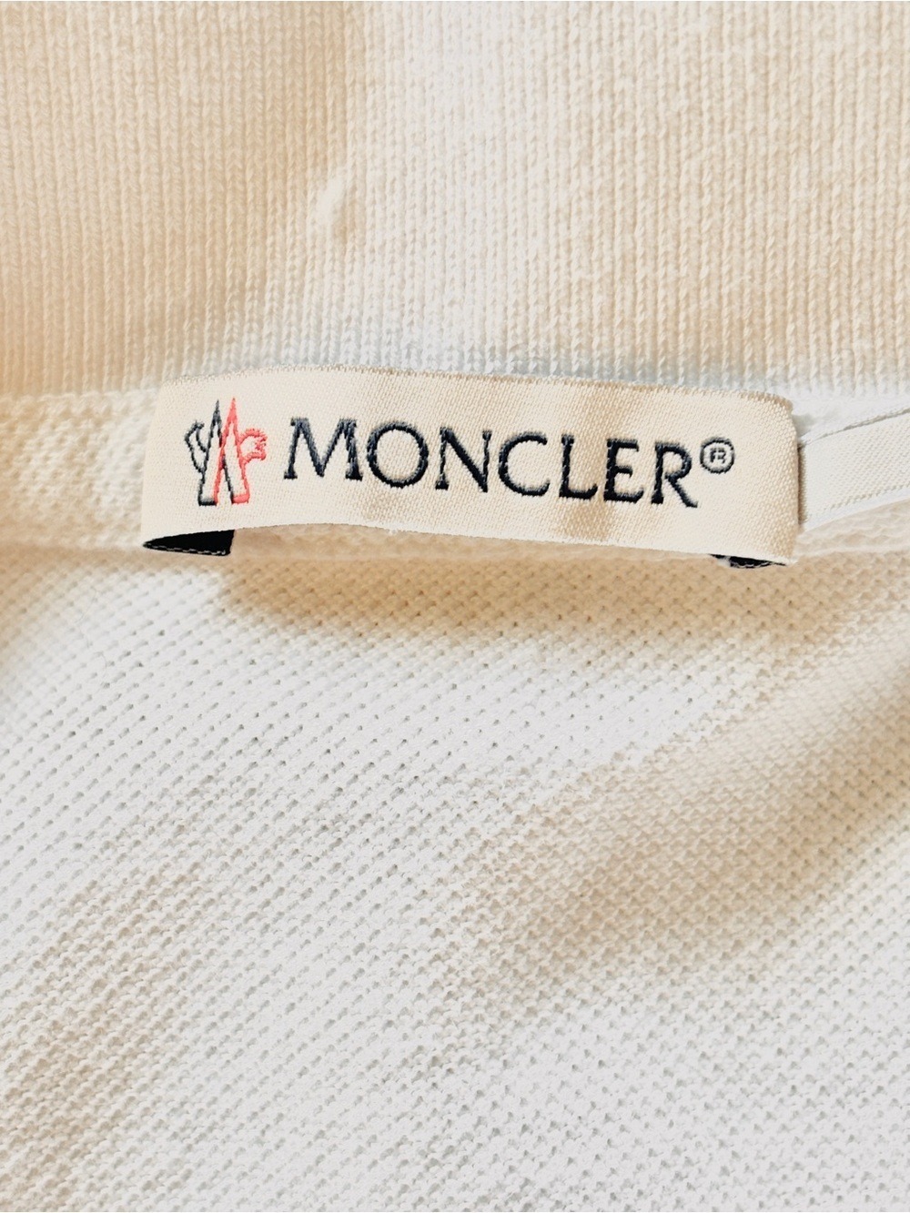Moncler White Polo Shirt Large - Picture 5 of 7